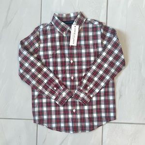 ❗️HOLIDAY SALE❗️BNWT size 6 boys plaid button down shirt!